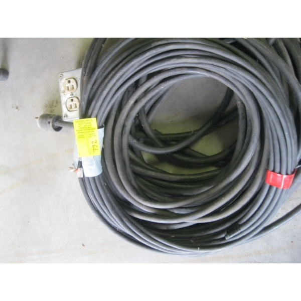 ASST. WELDING CABLE, EXTENSION CORD, WIRE, ETC. - SMALLER PIECES