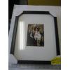Image 5 : ASST. PICTURE FRAMES & A BRASS & BLUE BASED LAMP