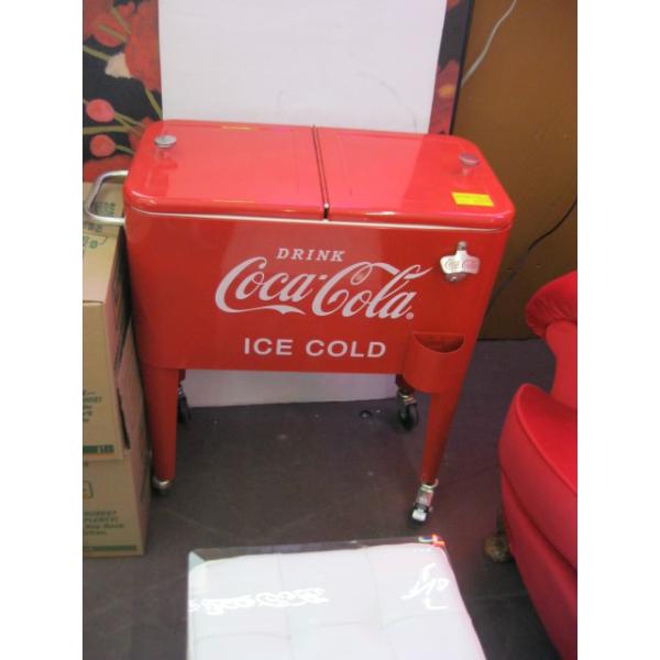ROLLING COCA COLA ICE CHEST