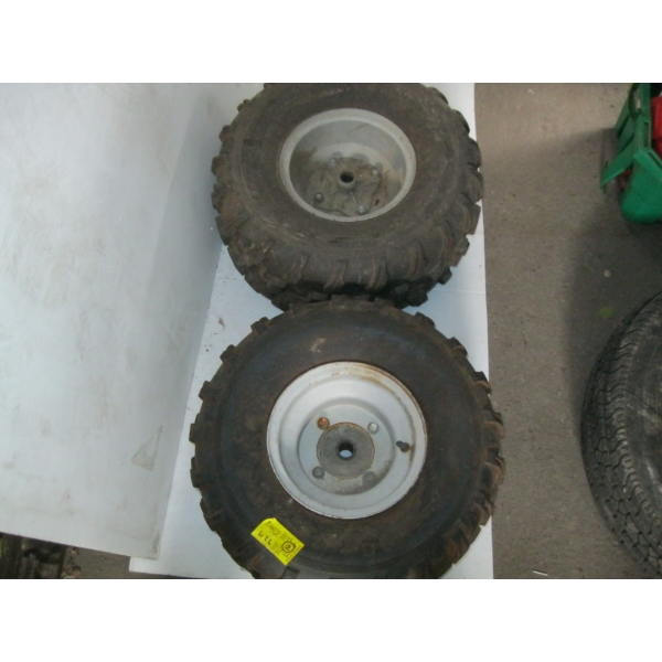 PAIR OF ATV TIRES ON RIMS