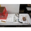 Image 1 : 2 BOXES OF MISC. UTENSILS, PROCTOR SILEX WAFFLE MAKER, ETC.