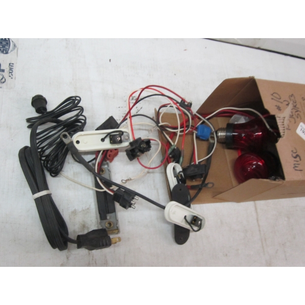 WIRES & RED LIGHT BULBS, ETC.