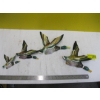 Image 1 : SET OF 4 VINTAGE FLYING PORCELAIN HAND PAINTED DUCKS, ONE MARKED JAPAN