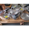 Image 3 : LG. SET OF PADERNO STAINLESS STEEL POTS/PANS