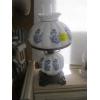 Image 2 : MATCHING PAIR OF BLUE & WHITE LAMPS