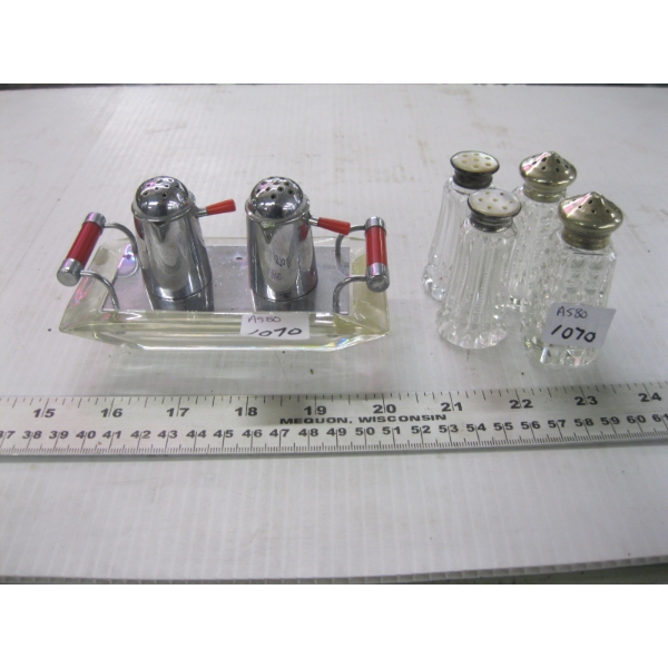 3 SETS OF S&P SHAKERS