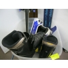 Image 4 : BIN W/ASST. SPORTING ITEMS, SKI BOOTS, SKIS, HELMET, ETC.