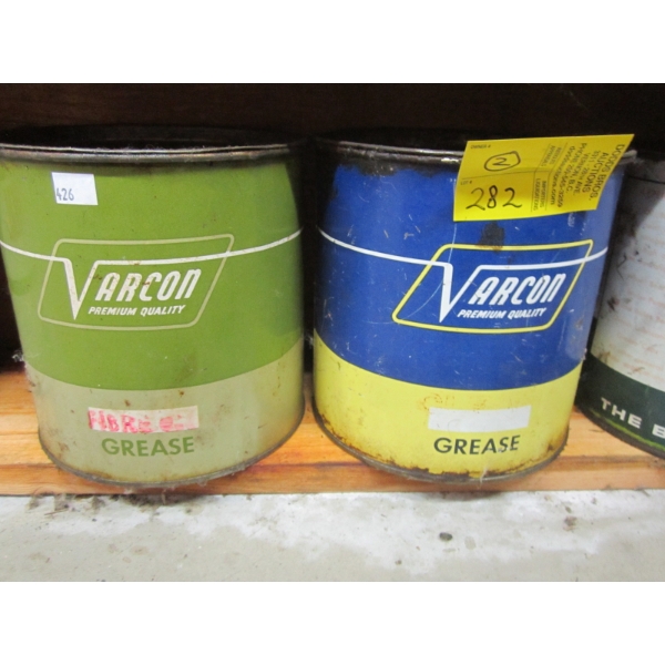 2 VARCON GREASE CANS