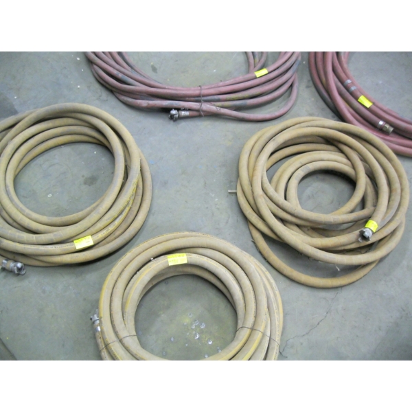 HEAVY DUTY AIR COMPRESSOR HOSE - 3 YELLOW ROLLS