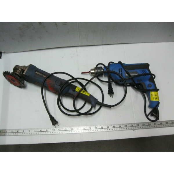 MASTERCRAFT ANGLE GRINDER & DRILL