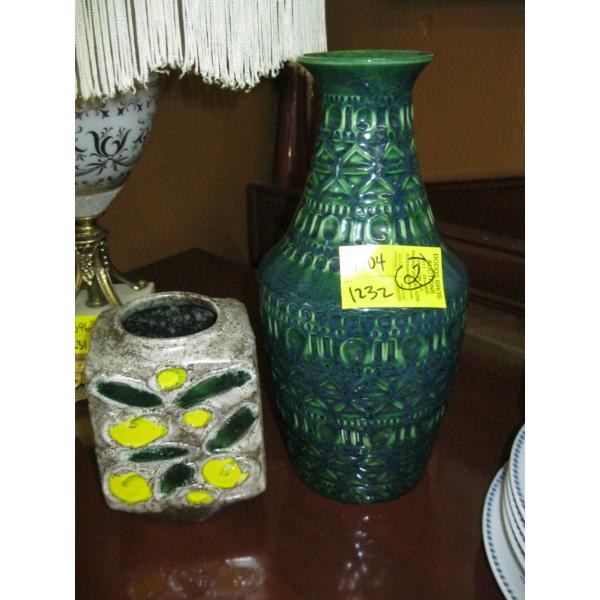 2 MCM WEST GERMAN VASES