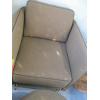Image 3 : UPHOLSTERED CHAIR & MATCHING OTTOMAN
