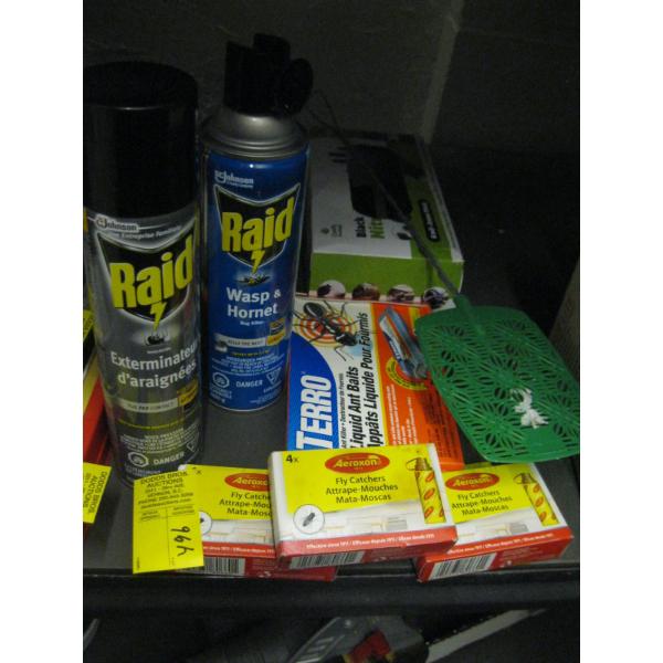 RAID SPRAY, FLYCATCHERS, ETC.