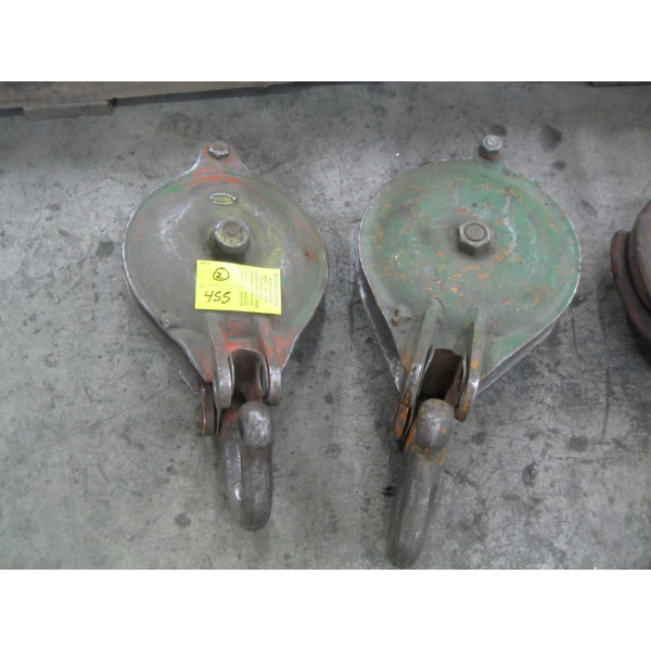 2 - 6" SNATCH BLOCK PULLEYS