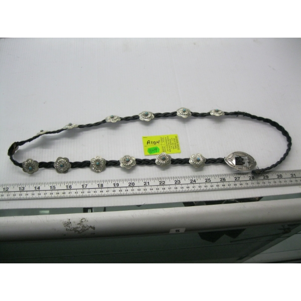 NAVAJO SILVER & TURQUOISE BELT