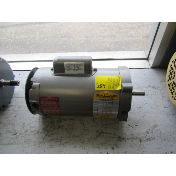 BALDOR INDUSTRIAL MOTOR, SINGLE PHASE, .75HP