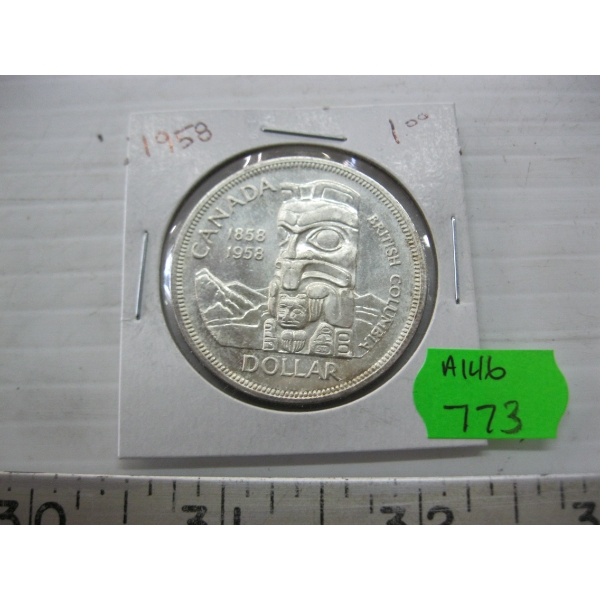 1958 CDN SILVER DOLLAR