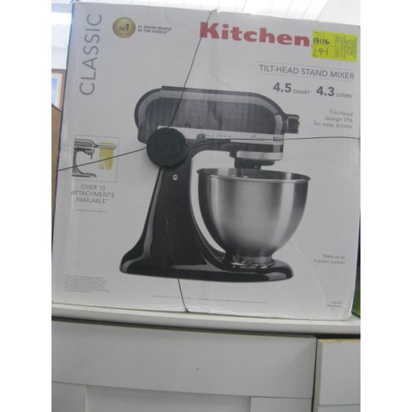 NEW IN BOX KITCHEN AID MIXER - ONYX BLACK - CLASSIC