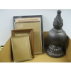 Image 3 : MISC. GLASS SERVING DISHES, PICTURE FRAMES, ETC.