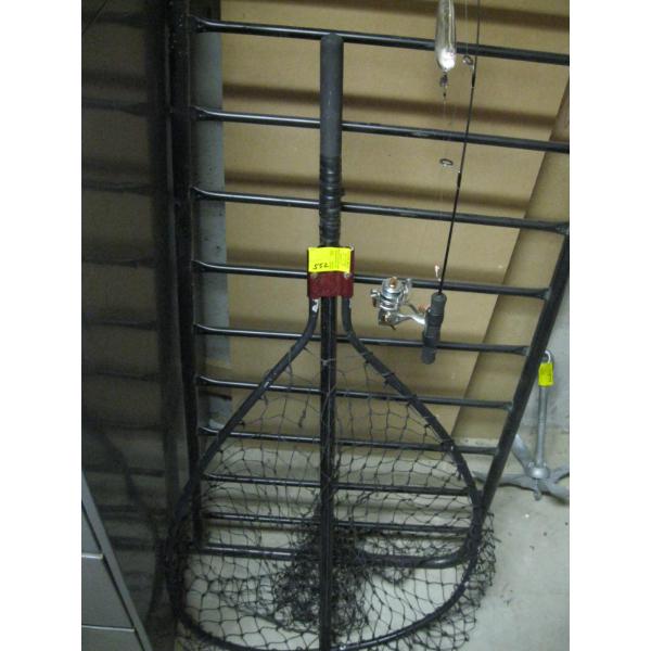 LG. FISHING NET & MINI FISHING ROD & REEL