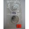 Image 2 : 2 - 1993 1 OZ .999 SILVER MAPLE LEAFS (TAX EXEMPT)