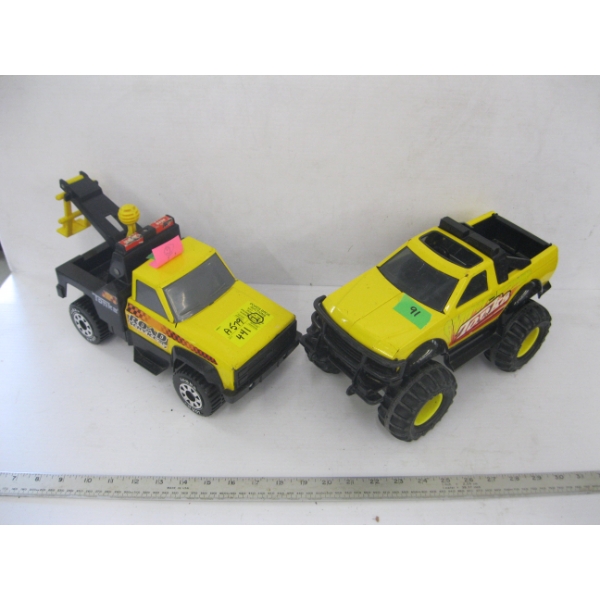 2 METAL & PLASTIC TRIM TONKA TRUCKS