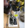 Image 1 : CONTAINER W/WELLER SOLDERING GUN, SOLDER, SOLDERING IRONS, WOODEN BOX W/ENGRAVER