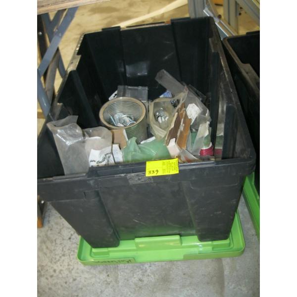 BIN OF MISC. SCREWS, UBOLTS, ETC.