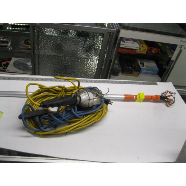 MISC. TROUBLE LIGHT, TEST LIGHT, EXTENSION CORD & BULB EXTENDER REMOVER