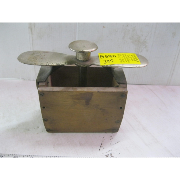 WOOD & METAL BUTTER PRESS MOLD