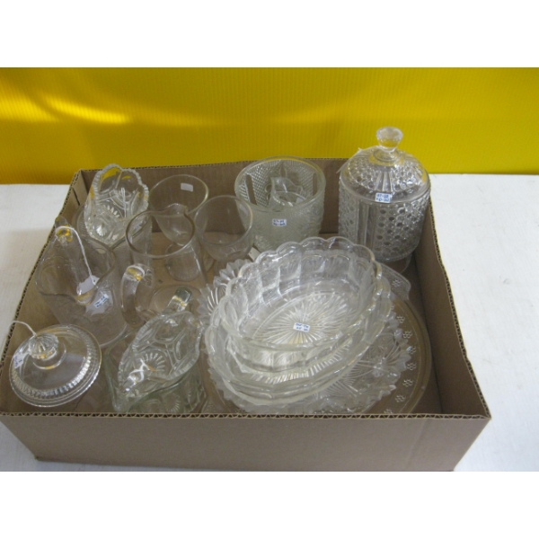 ASST. VINTAGE GLASSWARE 