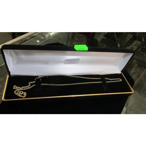 14KT GOLD CHAIN, 19", 4.8G