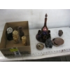 Image 1 : MISC. WOODEN DECANTER SET, ETC.