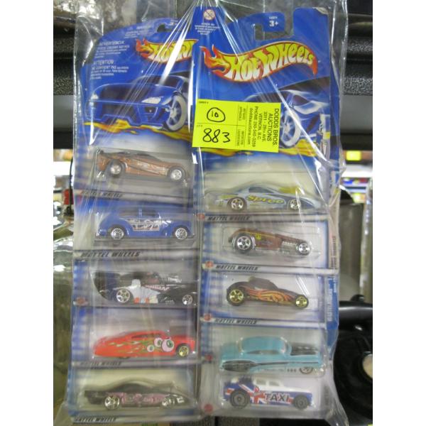 10 NEW HOTWHEELS CARS