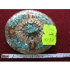 Image 1 : NAVAJO SILVER SIGNED BELT BUCKLE