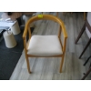 Image 1 : LIGHT UPHOLSTERED WOOD FRAMED DINING CHAIR