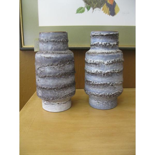 PAIR OF CARSTEN GERMAN POTTERY MCM VASES