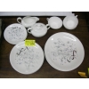 Image 2 : WEDGEWOOD DISHWARE & BOX OF MISC. GLASSWARE, CRYSTAL, ETC.