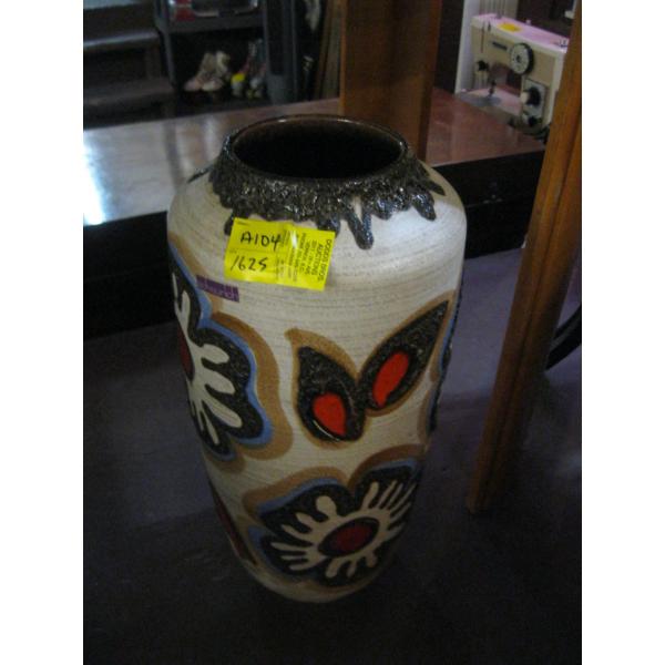 SCHEURICH COLORFUL WEST GERMAN LG. VASE