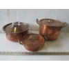 Image 2 : TOTE OF COPPER COOKWARE