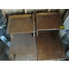 Image 2 : 2 WOODEN STEP END TABLES - "AS IS"