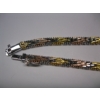 Image 3 : LADIES .925 SILVER (STAMPED ITALY) MULTI COLOR CHAIN, 16", 23G