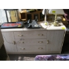 Image 1 : DRESSER & MATCHING QUEEN SIZE HEADBOARD W/SIDE CABINETS