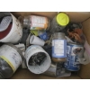 Image 3 : 3 CONTAINERS OF MISC. EXTENSION CORD, BOLTS, SM. VACUUM, ETC.