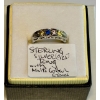 Image 1 : SZ 6 STERLING SILVER .925 RING W/MULTI COLORED STONES