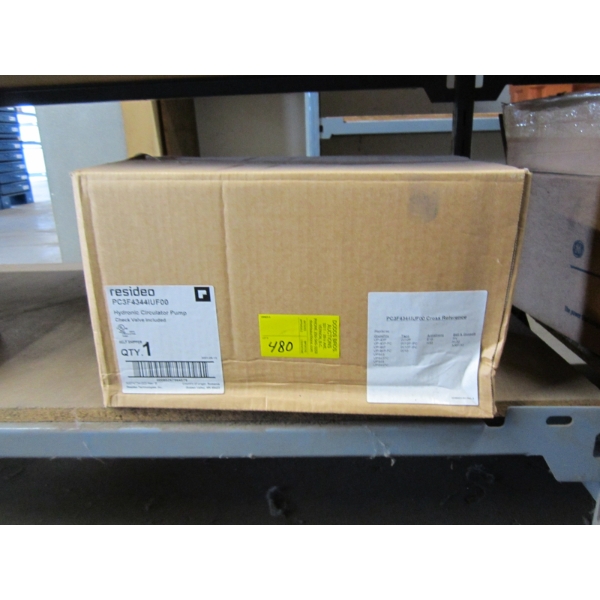 RESIDEO HYDRONIC CIRCULATOR PUMP, CHECK VALVE INCLUDED