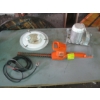 Image 1 : MISC. LIGHT FIXTURE, HEDGE TRIMMER, WINCH CONTROLLER, ETC.