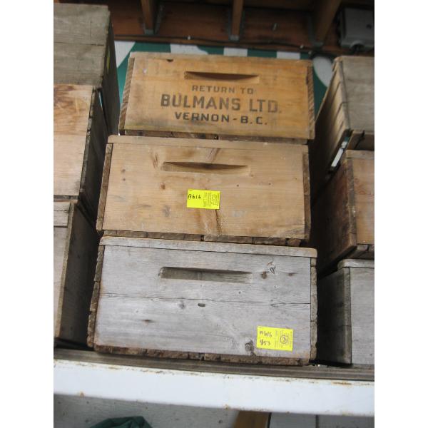 3 WOODEN CRATES