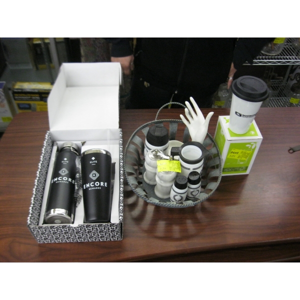 S&P SHAKERS, MUG & THERMOS SET, ETC.