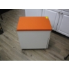Image 2 : ORANGE TOP 2 DRAWER OFFICE CABINET - LOCKABLE W/KEY